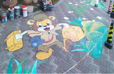 衢州夏季画地面彩绘会遇到的问题