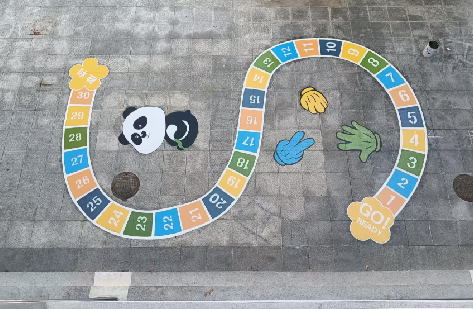 衢州地面游戏彩绘