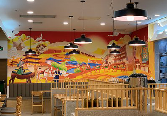 衢州商业空间彩绘介绍。